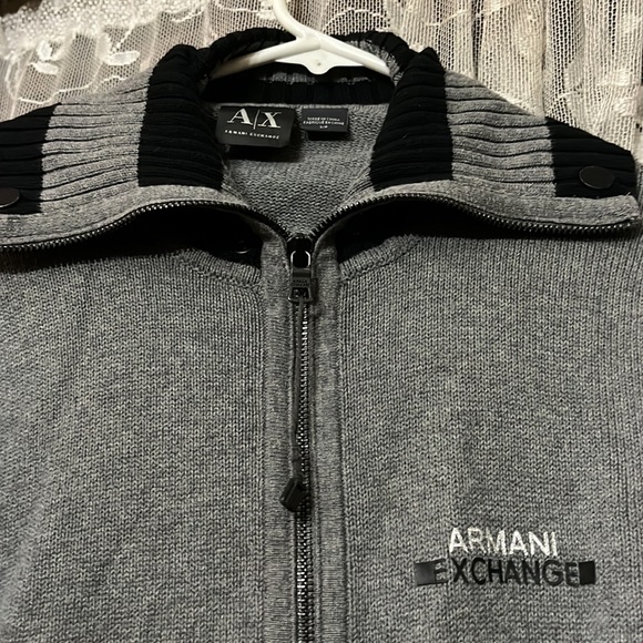 Armani exchange, sweater, gray, and black brand new without tags - Picture 6 of 6